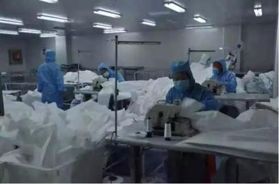 靜海區全力支持醫用防護品企業改造升級 爭分奪秒擴能增產 全力保障物資供應